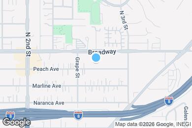 Map image of the property - 1430 Peach Ave