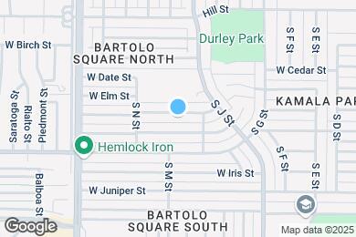 Map image of the property - 1150 W Fir Ave