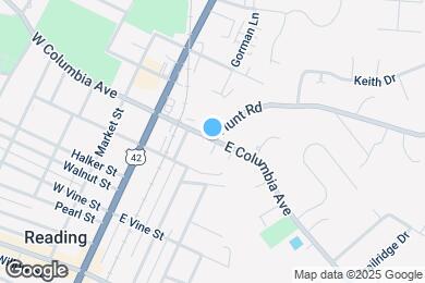 Map image of the property - 207 E Columbia Ave