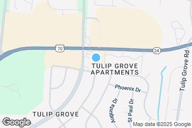Map image of the property - Cedar Creek Apartments