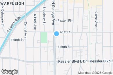 Map image of the property - 6035 N College Ave
