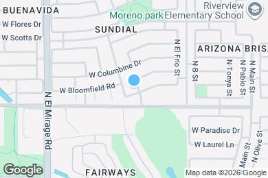 Map image of the property - 12306 N Palm St