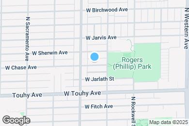 Map image of the property - 2730 W Chase Ave