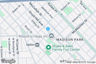 Map image of the property - 1808 Druid Hill Ave