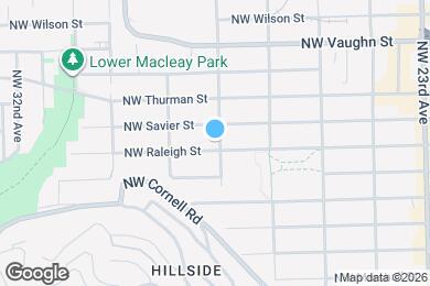 Map image of the property - 2703 NW Raleigh St