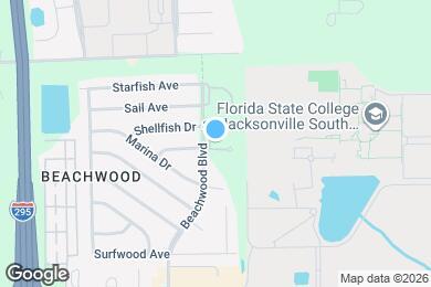 Map image of the property - Beachwood Apartments