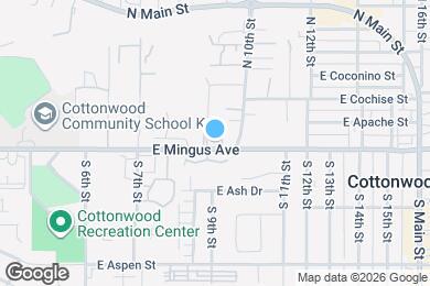 Map image of the property - 950 E Mingus Ave
