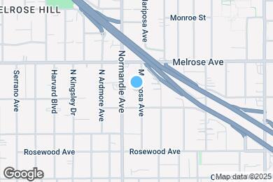 Map image of the property - 627 N Mariposa Ave