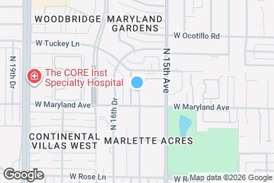 Map image of the property - 6532 N 15th Dr
