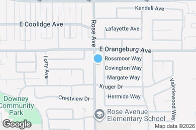 Map image of the property - 1326 Rose Ave