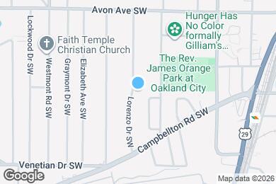 Map image of the property - 1346 Lorenzo Dr SW