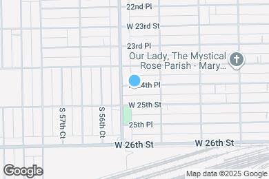 Map image of the property - 5527 W 24th Pl