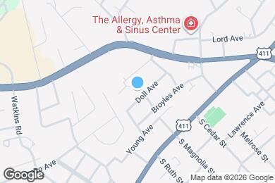 Map image of the property - 1001 Doll Ave