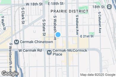 Map image of the property - 2101 S Wabash Ave