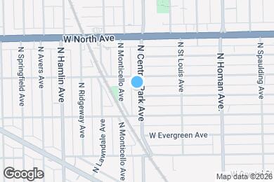Map image of the property - 1438 N Central Park Ave