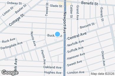 Map image of the property - 213 Bucklin St