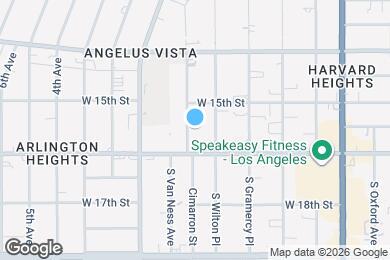 Map image of the property - 1530 S Van Ness Ave