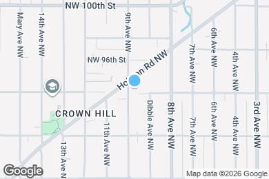 Map image of the property - 9500 9th Ave NW