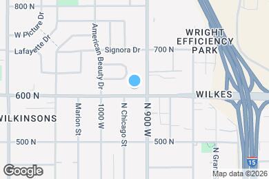 Map image of the property - 920 W 600 N