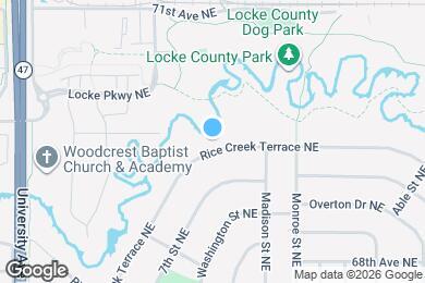 Map image of the property - 593 Rice Creek Ter NE