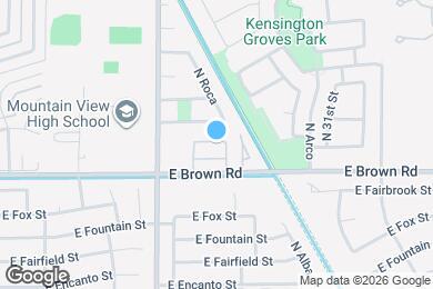 Map image of the property - 2848 E Brown Rd