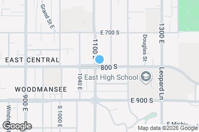Map image of the property - 1107 E 800 S