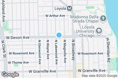 Map image of the property - 1251 W Devon Ave