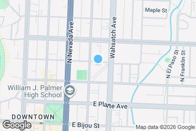 Map image of the property - 315 E St Vrain St