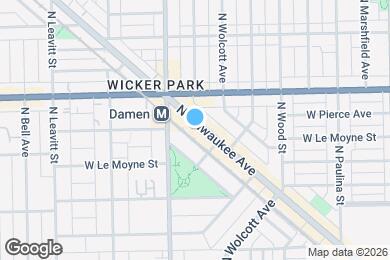 Map image of the property - 1540 N Milwaukee Ave