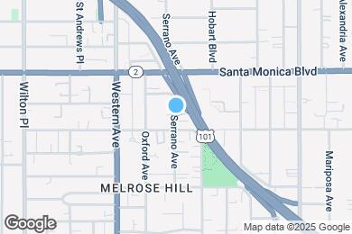 Map image of the property - 1018 1/2 N Serrano Ave