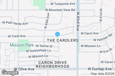 Map image of the property - 4415 W Carol Ave