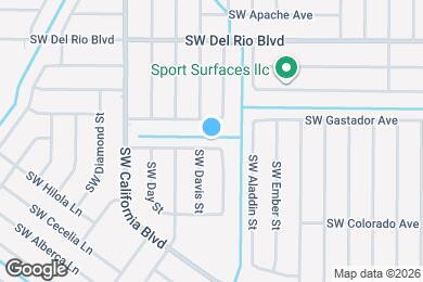 Map image of the property - 1613 SW Carillo Ave