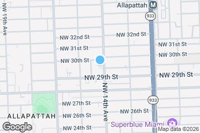 Map image of the property - 2930 NW 14th Ave