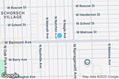 Map image of the property - 6444 W Belmont Ave