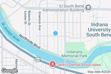 Map image of the property - 1201 Clover St