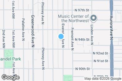 Map image of the property - 9227 Evanston Ave N