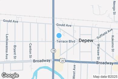 Map image of the property - 476 Terrace Blvd