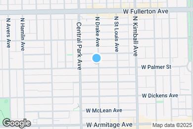 Map image of the property - 3544 W Palmer St