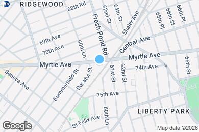 Map image of the property - Myrtle Avenue