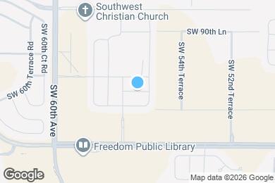 Map image of the property - 5637 SW 93rd St