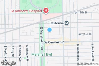 Map image of the property - 2858 W 21st Pl