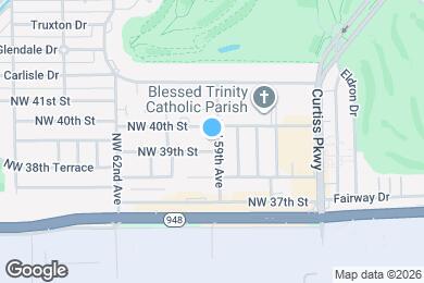 Map image of the property - 3920 NW 59th Ave