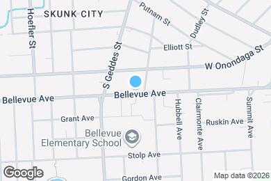 Map image of the property - 1110 Bellevue Ave