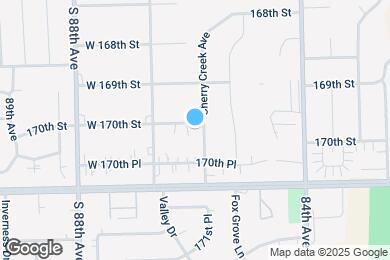 Map image of the property - 17000 Cherry Creek Ave