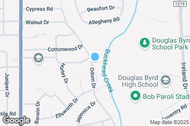 Map image of the property - 921 Odom Dr