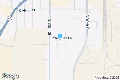 Map image of the property - Yorkshire Lane Apartments in Manitowoc, WI