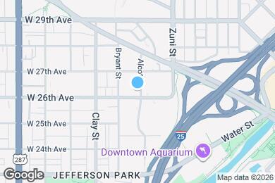 Map image of the property - 2501 W 26th Ave
