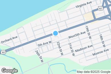 Map image of the property - 2203 Adams Ave