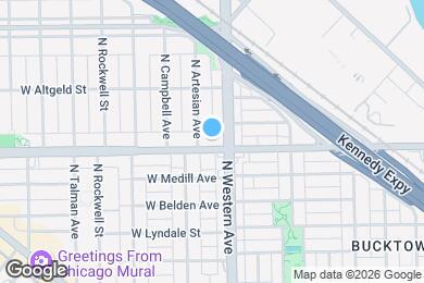 Map image of the property - 2414 W Fullerton Ave