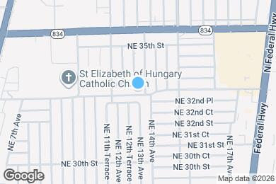 Map image of the property - 1311 NE 33rd St
